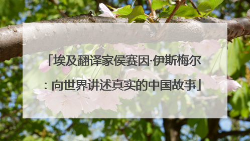 埃及翻译家侯赛因·伊斯梅尔：向世界讲述真实的中国故事