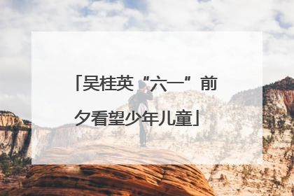 吴桂英“六一”前夕看望少年儿童