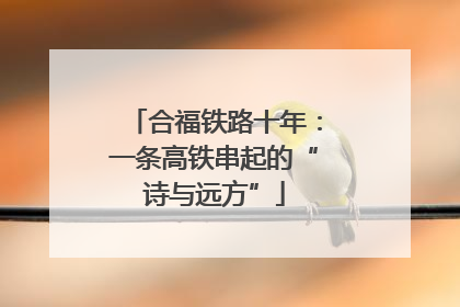 合福铁路十年：一条高铁串起的“诗与远方”