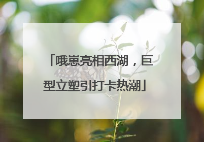 哦崽亮相西湖，巨型立塑引打卡热潮