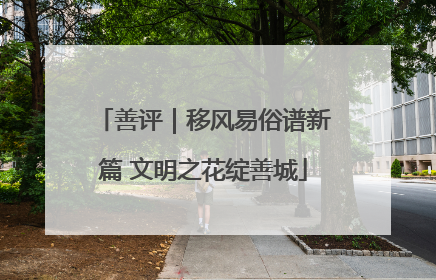 善评｜移风易俗谱新篇 文明之花绽善城