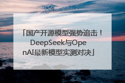 国产开源模型强势追击！DeepSeek与OpenAI最新模型实测对决