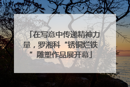 在写意中传递精神力量，罗湘科“锈铜烂铁”雕塑作品展开幕