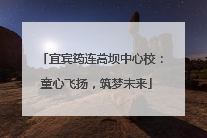 宜宾筠连蒿坝中心校：童心飞扬，筑梦未来