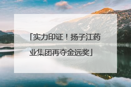 实力印证！扬子江药业集团再夺金远奖