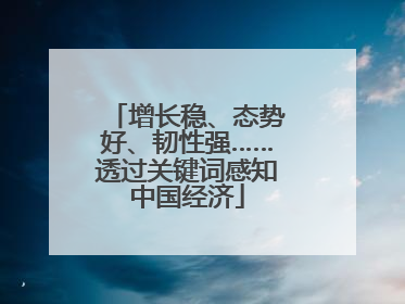 增长稳、态势好、韧性强……透过关键词感知中国经济