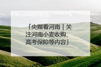 央媒看河南｜关注河南小麦收购、高考保障等内容