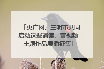 央广网、三明市共同启动这些诵读、音视频主题作品展播征集