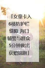 女童卡入6楼防护栏缝隙 海口辅警与群众5分钟救出获赠锦旗