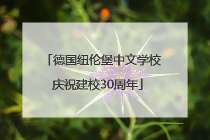 德国纽伦堡中文学校庆祝建校30周年