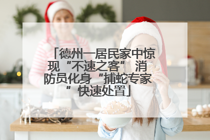 德州一居民家中惊现“不速之客” 消防员化身“捕蛇专家”快速处置