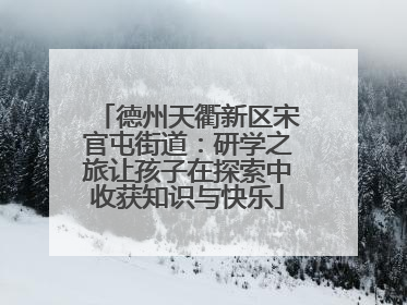德州天衢新区宋官屯街道：研学之旅让孩子在探索中收获知识与快乐