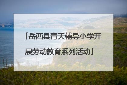 岳西县青天辅导小学开展劳动教育系列活动