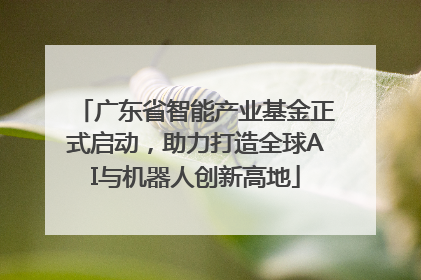 广东省智能产业基金正式启动，助力打造全球AI与机器人创新高地