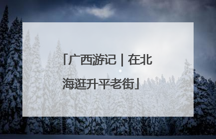 广西游记｜在北海逛升平老街