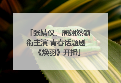 张婧仪、周翊然领衔主演 青春话题剧《焕羽》开播