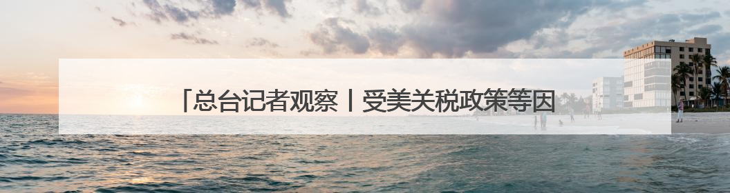 总台记者观察丨受美关税政策等因素影响 欧洲多个港口严重拥堵