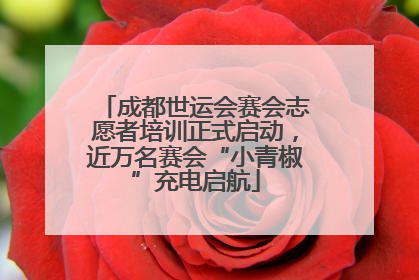 成都世运会赛会志愿者培训正式启动，近万名赛会“小青椒”充电启航