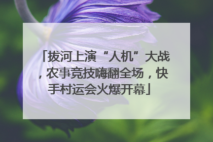 拔河上演“人机”大战，农事竞技嗨翻全场，快手村运会火爆开幕