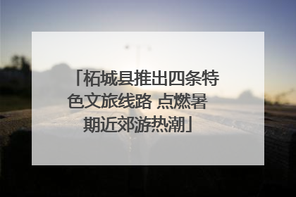 柘城县推出四条特色文旅线路 点燃暑期近郊游热潮