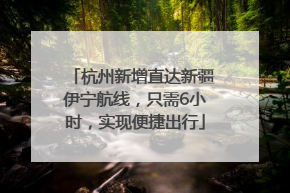 杭州新增直达新疆伊宁航线，只需6小时，实现便捷出行