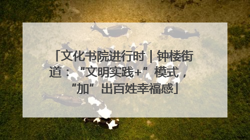 文化书院进行时｜钟楼街道：“文明实践+”模式，“加”出百姓幸福感