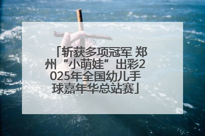 斩获多项冠军 郑州“小萌娃”出彩2025年全国幼儿手球嘉年华总站赛