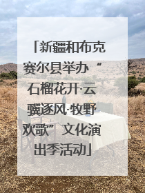 新疆和布克赛尔县举办“石榴花开·云骥逐风·牧野欢歌”文化演出季活动