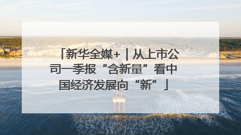 新华全媒+｜从上市公司一季报“含新量”看中国经济发展向“新”