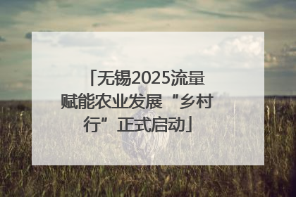 无锡2025流量赋能农业发展“乡村行”正式启动