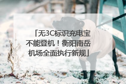 无3C标识充电宝不能登机！衡阳南岳机场全面执行新规