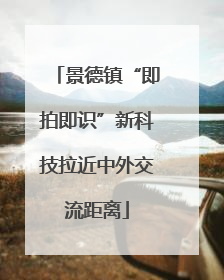 景德镇“即拍即识”新科技拉近中外交流距离