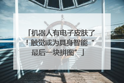 机器人有电子皮肤了！触觉或为具身智能“最后一块拼图”