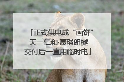 正式供电成“画饼” 天一仁和·宸璟朗樾交付后一直用临时电