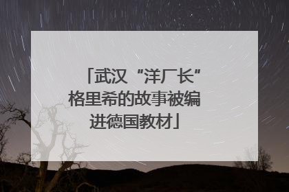 武汉“洋厂长”格里希的故事被编进德国教材