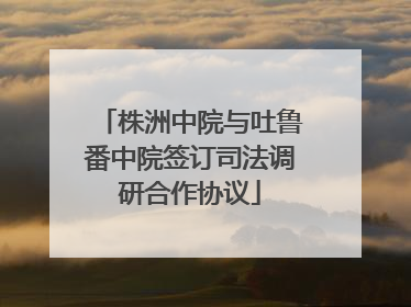株洲中院与吐鲁番中院签订司法调研合作协议