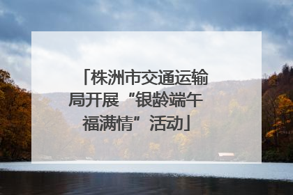 株洲市交通运输局开展“银龄端午福满情”活动