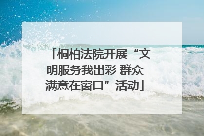 桐柏法院开展“文明服务我出彩 群众满意在窗口”活动