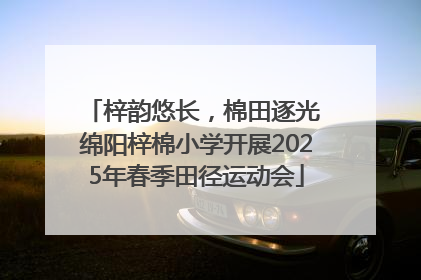 梓韵悠长，棉田逐光 绵阳梓棉小学开展2025年春季田径运动会