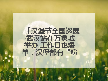 汉堡节全国巡展·武汉站在万象城举办 工作日也爆单，汉堡都有“粉丝群”