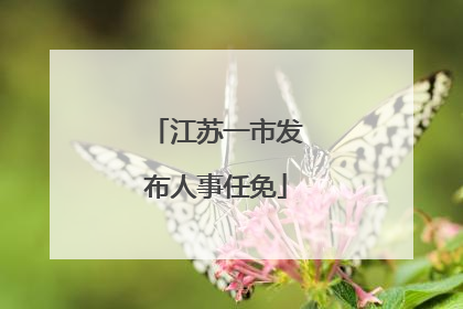 江苏一市发布人事任免
