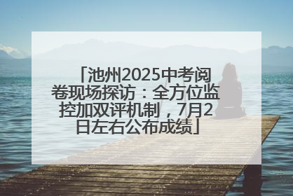 池州2025中考阅卷现场探访：全方位监控加双评机制，7月2日左右公布成绩