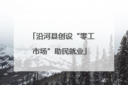 沿河县创设“零工市场”助民就业