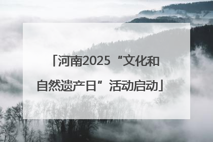 河南2025“文化和自然遗产日”活动启动