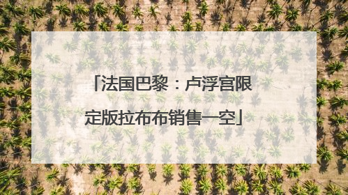 法国巴黎：卢浮宫限定版拉布布销售一空