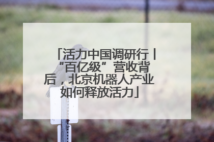 活力中国调研行丨 “百亿级”营收背后，北京机器人产业如何释放活力