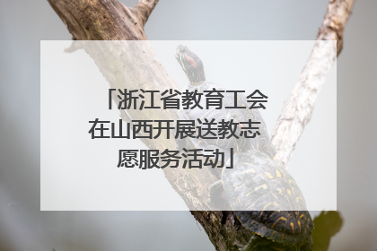 浙江省教育工会在山西开展送教志愿服务活动