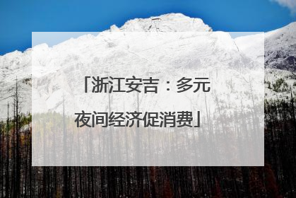浙江安吉：多元夜间经济促消费