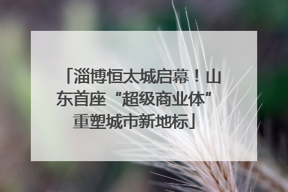淄博恒太城启幕！山东首座“超级商业体”重塑城市新地标