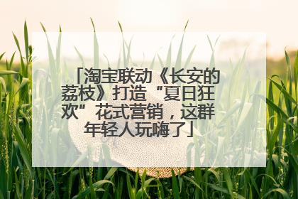 淘宝联动《长安的荔枝》打造“夏日狂欢”花式营销，这群年轻人玩嗨了